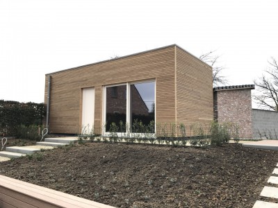 Bijgebouw in houtskeletbouw in Vlaams-Brabant