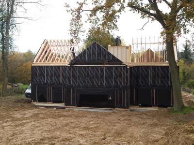 Nieuwbouw houtskeletbouw Passiefbouw in Lasne
