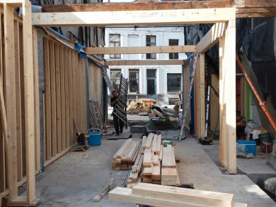 Nieuwbouw lage energiewoning in houtskeletbouw in Gent