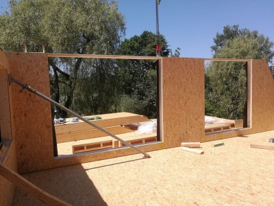 Een optopping in houtskeletbouw