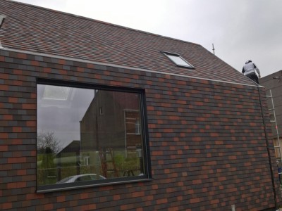 Aanbouw / bijgebouw in houtskelet in Oudenaarde