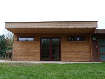 Aanbouw / bijgebouw in houtskeletbouw in Mariakerke