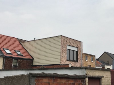 Extra verdieping / bijgebouw in houtskeletbouw in Lier
